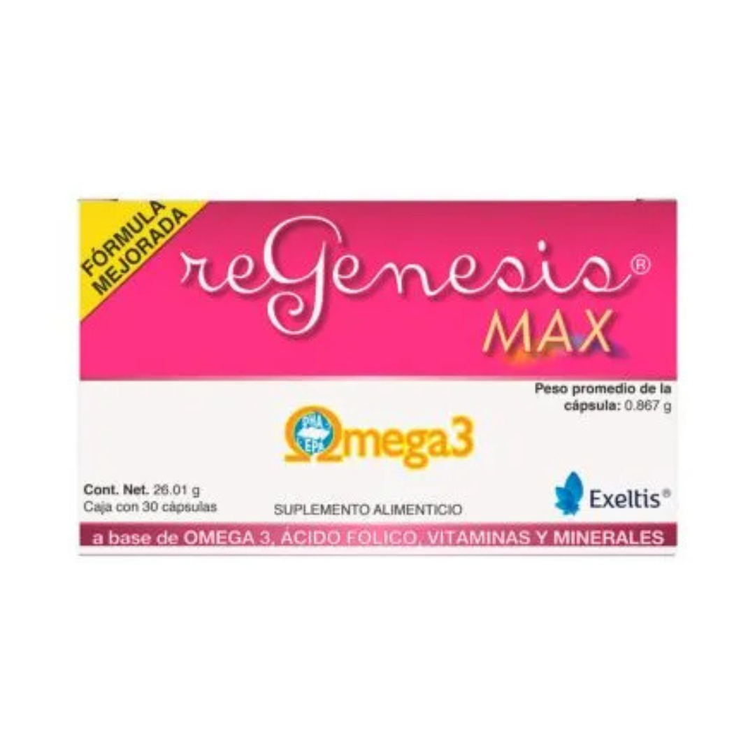 Regenesis Max Suplemento Alimenticio 30 cápsulas
