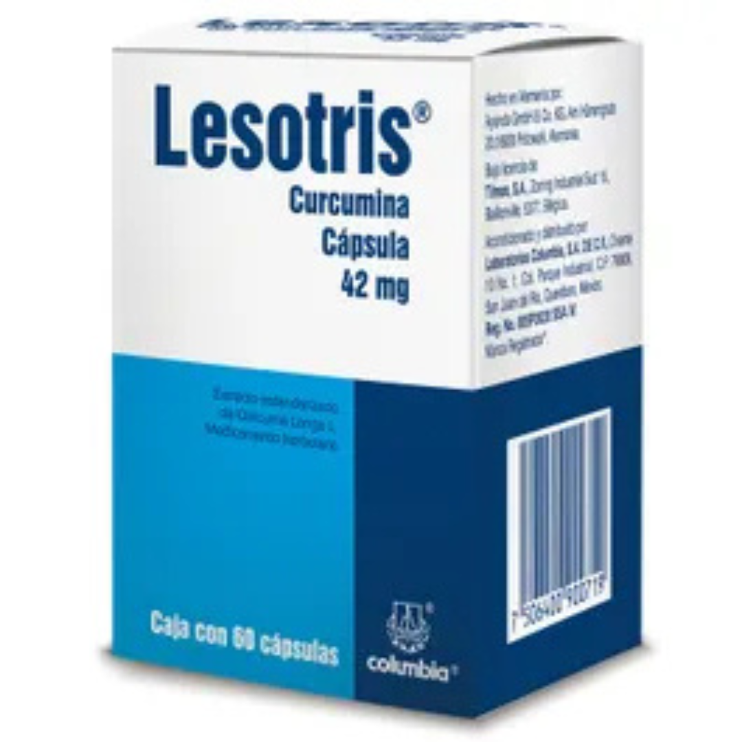 Lesotris Curcumina 42 mg 60 cápsulas