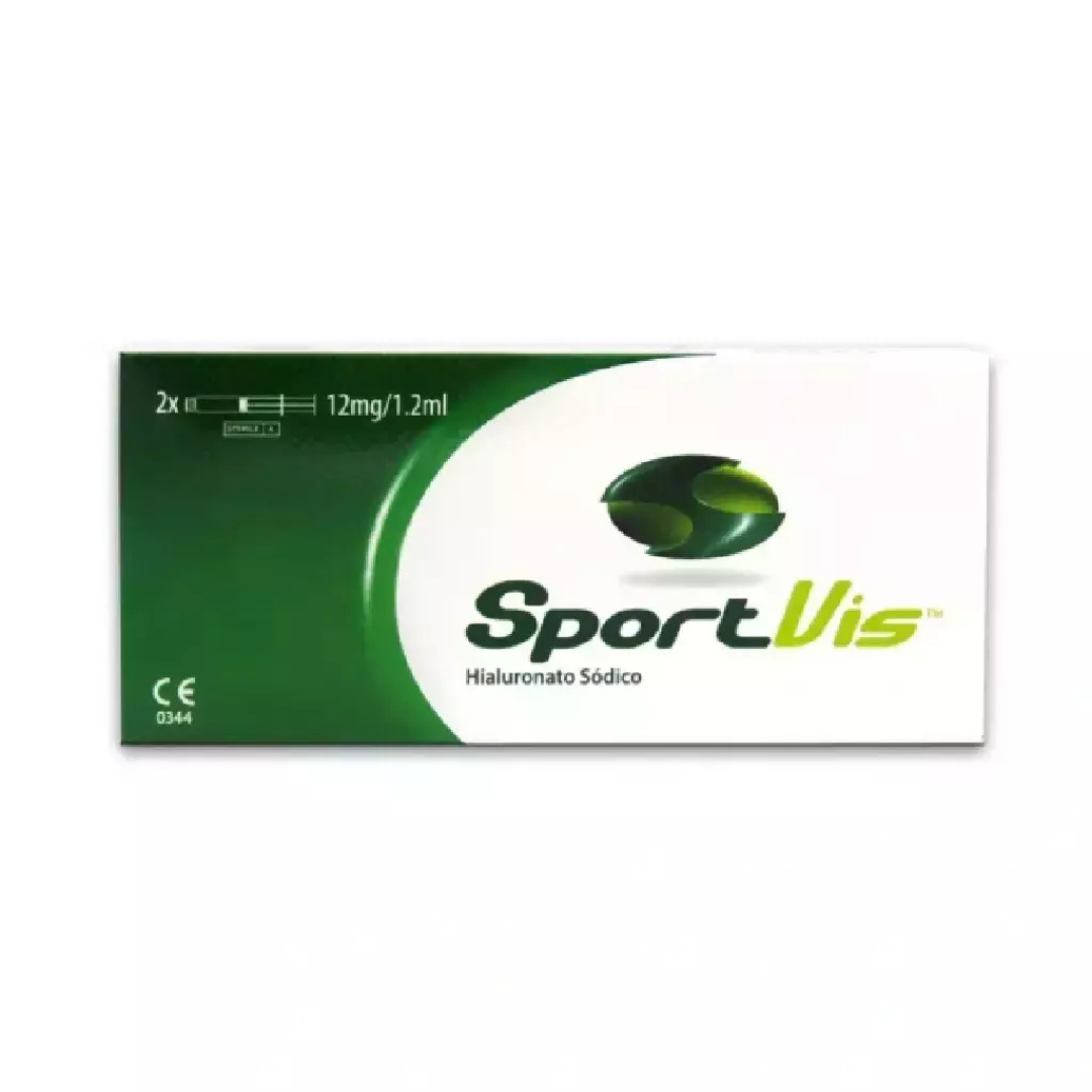 SportVis 12 mg, 2 jeringas prellenadas con 1.2 ml solución
